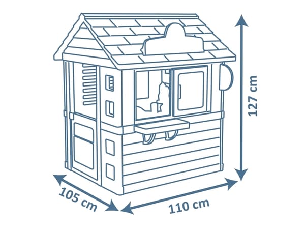 Smoby Spielhaus Sweety Corner, Frittstående lekehus, 1 dører, Flerfarget