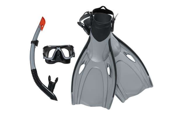 Bestway 25044, Voksen, Halv ansiktsmaske, Herdet glass, Assorterte farger, Silikon, 37.5-41