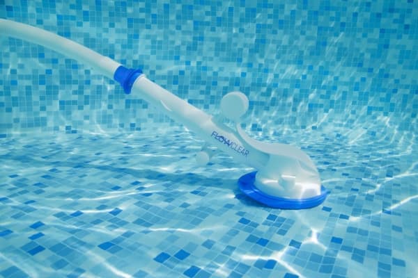 Bestway 58628, Manuell pooldammsugare, Simbassäng, Blå, Vit, Ovanmarkspool, Filterpåse, 7,5 m