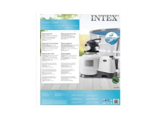 Intex 26648, Hiekan suodatuspumppu, Musta, Valkoinen, Uima-allas maanpinnan yläpuolella, Kiina, 6-tieventtiili, AC