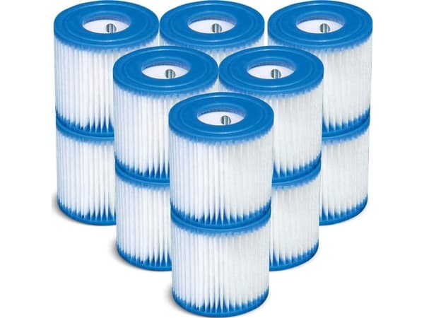 Intex 29007, Filterpatron, Blå, Hvit, Plast, Basseng på bakken, Rund, China