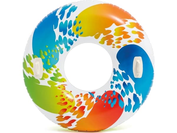 Intex Color Whirl Tube, Flerfarget, Badering, Vinyl, 6,81 kg, 88,9 mm, 228,6 mm