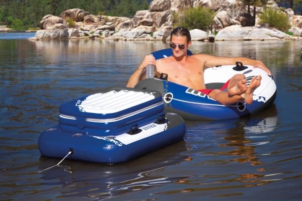 Intex MEGA CHILL II, Musta, Sininen, Valkoinen, Kelluva kylmälaukku, 8,87 kg, 181 mm, 355,6 mm, 304,8 mm