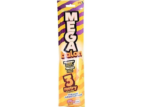 MegaBalloon orange and yellow zigzags