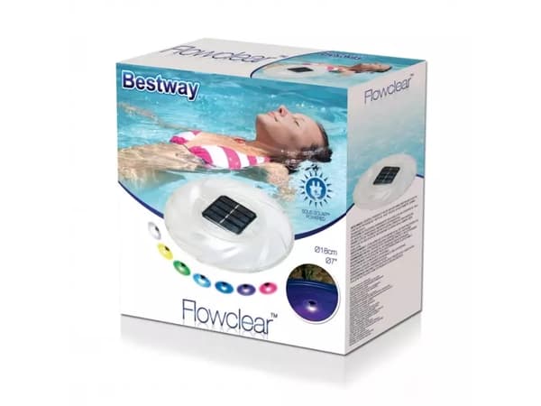 Bestway Flowclear - Svävande lampa - LED - 7 färger - soldriven