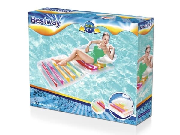 Bestway 43023, Flerfarget, Flytende lounge stol, Vinyl, 90 kg, 890 mm, 2010 mm