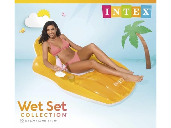 BADELEKE - INTEX CHILL'N FLOAT LOUNGES 1,63X1,04 M. 2 FARGER