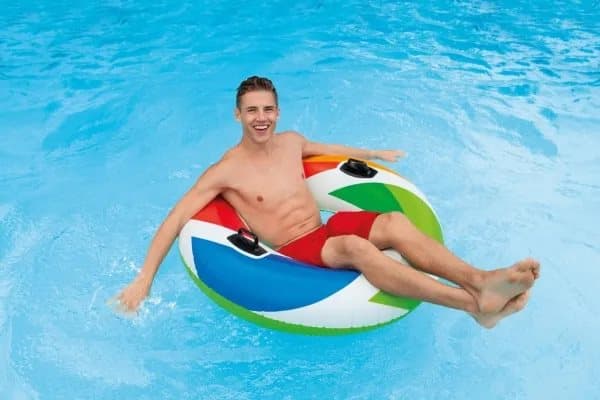 Intex Color Whirl Tube, Multifärg, Badring, Vinyl, 6,81 kg, 88,9 mm, 228,6 mm