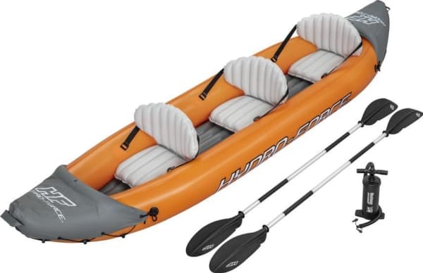 Bestway 65132, Puhallettava kajakki, 3 henkilö(t), 250 kg, ISO 6185, Oranssi, 3 istuin(ta)