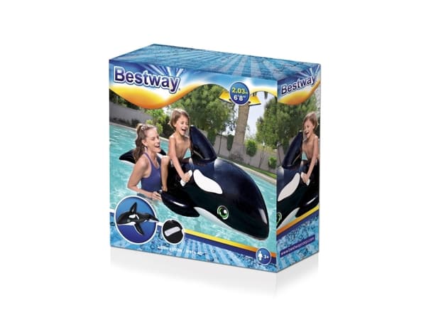 Bestway 41009, Sort, Hvit, Rideflåte, Mønster, Vinyl, 3 år, 900 mm