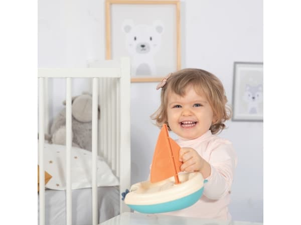 Smoby SMOBY Little Green Sailboat Water Boat Laget av bioplast