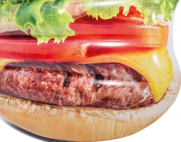 Intex Hamburger Bademadras 135x127x23 cm