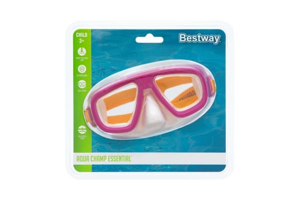 Bestway 22011, Barn, Full ansiktsmaske, Polykarbonat, Blå, Rød, Turkis, 3 år, 6 år
