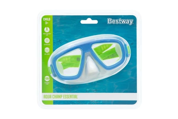 Bestway 22011, Barn, Full ansiktsmaske, Polykarbonat, Blå, Rød, Turkis, 3 år, 6 år