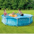 Miniatyrbild 1 av 5: Intex 28206NP Beachside Metallram Simbassäng 305x76 cm utan filterpump