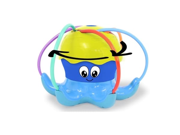 Jamara Mc Fizz Oktopus, Rund, 3 År, Blå, Gul