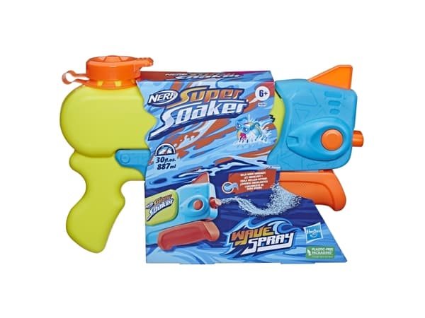 Nerf Super Soaker Wave Spray, Pistol, Flerfarget, 6 år