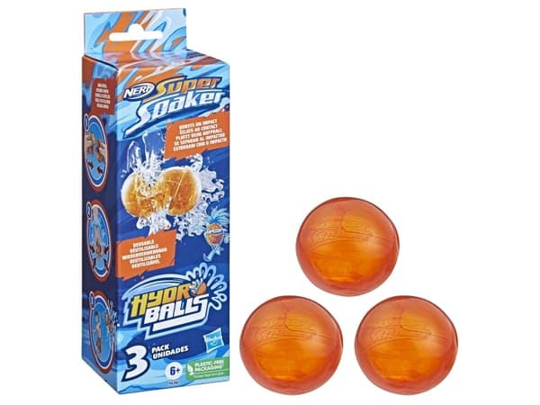 Nerf Super Soaker Hydro Balls, Vesi-ilmapallot, Monivärinen, 6 vuosi/vuosia