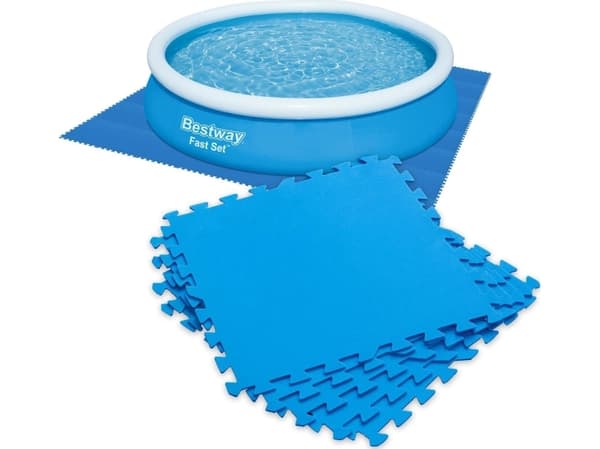 Bestway 58220, Gulv beskytter, Cyan, Polyethylen, 500 mm, 500 mm, 4 mm