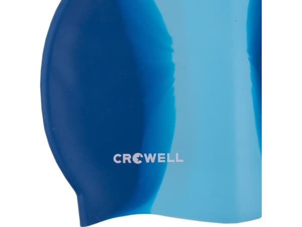 Crowell Crowell Multi Flame badehette i silikon, marineblå og blå, farge 04