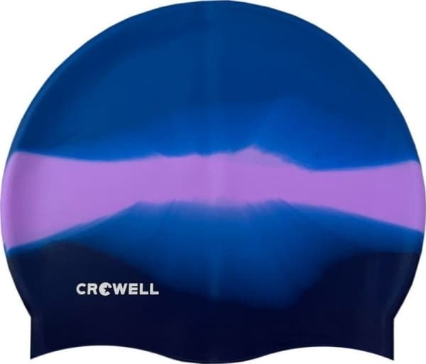 Crowell Crowell Multi Flame badehette i silikon: Farge - Lilla/Blå