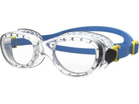 Speedo Junior Futura, Unisex, S, Blå, Blå, Hvit, Silikon