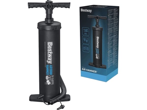 Bestway 62030, Golvluftpump, uppblåsbar, svart, 3,5 l/cykel, 480 mm, 935 g