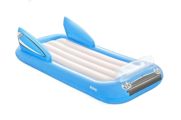 Bestway 43412, Blå, Hvit, Flytemadrass, Monokromatisk, PVC, Gutt/Jente, 90 kg