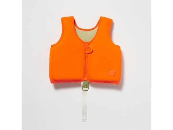 Swim Vest (1-2 years) - Sonny the Sea Creature Neon Orange