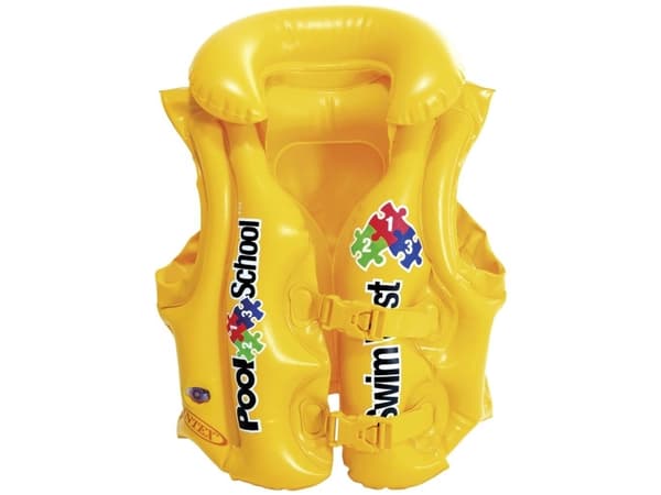 Intex Deluxe Swim Vest Pool School Step 2, Keltainen, Uimaliivi, Kuvio, 3 vuosi/vuosia, Kiina, 240 g