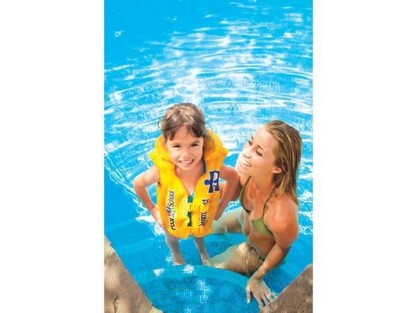 Intex Deluxe Swim Vest Pool School Step 2, Keltainen, Uimaliivi, Kuvio, 3 vuosi/vuosia, Kiina, 240 g