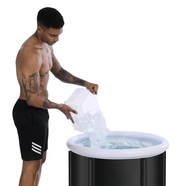 Isbad - Deluxe Ice Nordic - Transportabelt - Sort