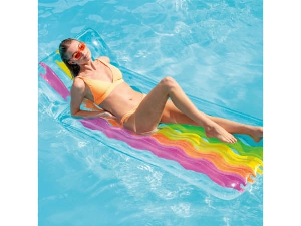 Intex 58724EU, Flerfarvet, Flydende madras, Mønster, Vinyl, 14 År, Dreng/Pige