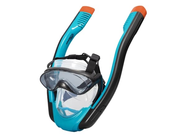 Bestway 24060, Voksen, Full ansiktsmaske, Sort, Blå, Oransje, Gjennomsiktig, S/M, /, 3730 mm