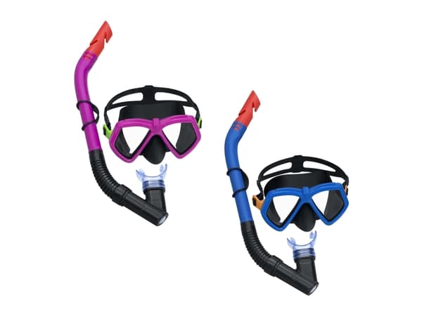 Bestway 24070 / 23, Barn, Halv ansiktsmaske, Snorkling, Polykarbonat, Assorterte farger, 7 år