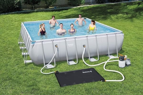 Bestway 58423, Solmatte bassengvarmer, Sort, Polyvinylklorid (PVC), 1,46 m², 3 - 5 °C, 1100 mm