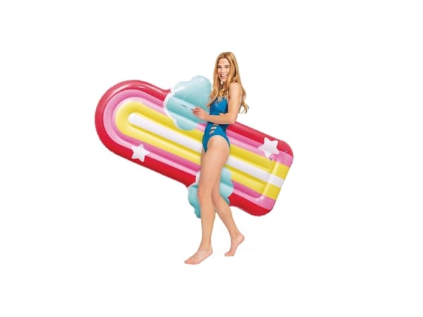 Intex 58729EU, Flerfarget, Flytemadrass, Mønster, Vinyl, Mann/kvinne, 100 kg