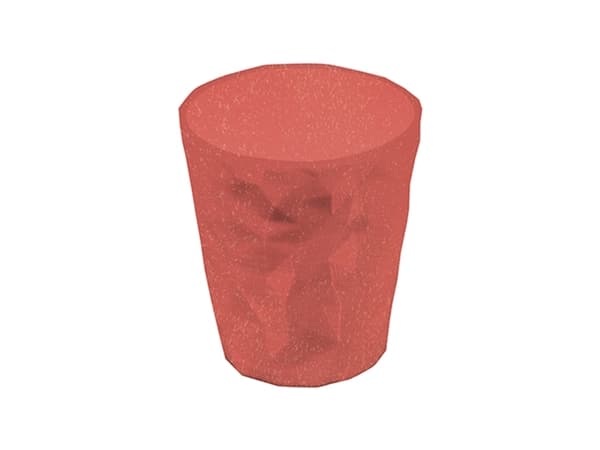 koziol Club S 2.0, Röd, Glas, 4 styck, Rund, Matt, 250 ml