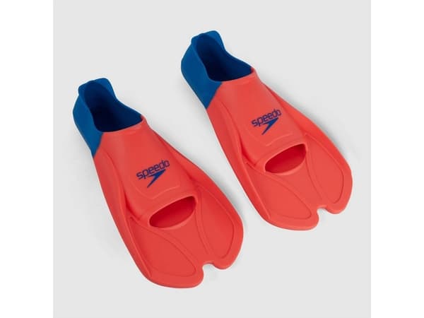 Speedo 808841F960, Blå, Oransje, Svømmefinner, Voksne, Alle kjønn, 47 - 48, Silikon