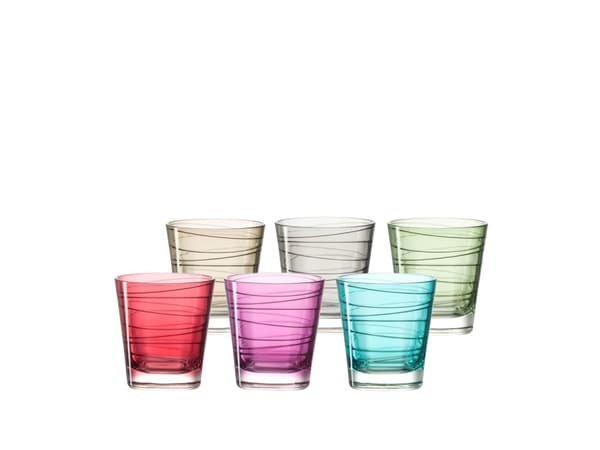 LEONARDO 047286, Flerfarget, Glass, 6 stykker, Kjegle, 260 mm, 174 mm
