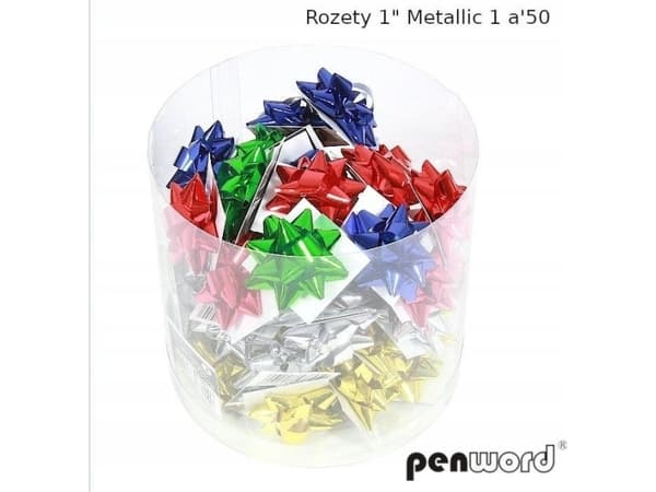 Party Deco Rozety metallic (50szt)