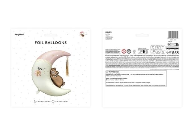 PartyDeco FB196, Toy balloon, Foil, Multicolour, Image, Party, Universal