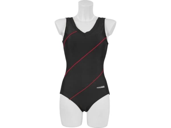 Aqua-Speed uimapuku Sophie W 441 : Väri - Musta/punainen