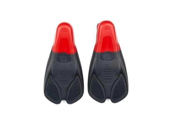 Speedo Biofuse Fin, Svart, Röd, Swim training fins, Silikon, Vattengympa, 1 styck