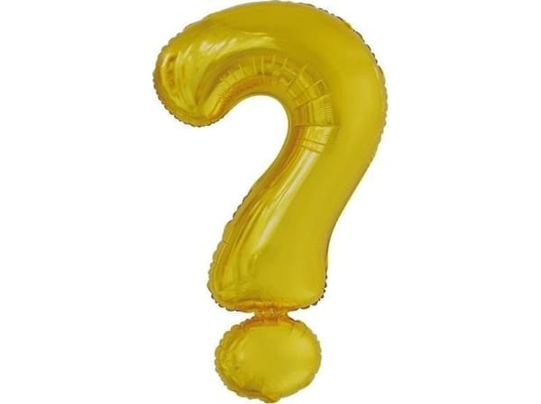 Party Deco folieballongskilt ? gull 53x86cm