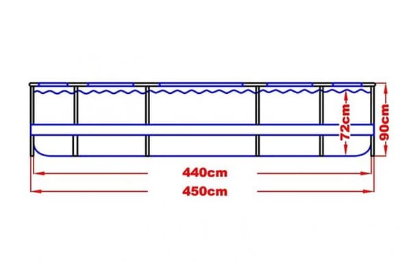 Jilong Perhekokoisen 450cm Puhallusponttooni Suodatinpumppuineen ja Lisävarusteineen Kesän Iloihin