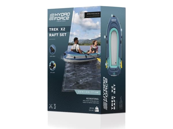 Bestway Hydro Force Gummibåd Treck X3 Sæt 232 x 118 cm
