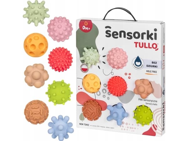 Tullo Sensoriske kuler 8 stk uten hull 497 74972