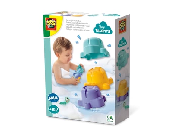SES Creative Tiny Talents 13058, Staplingsleksak för badet, Pojke/flicka, 0,83 År, Multifärg