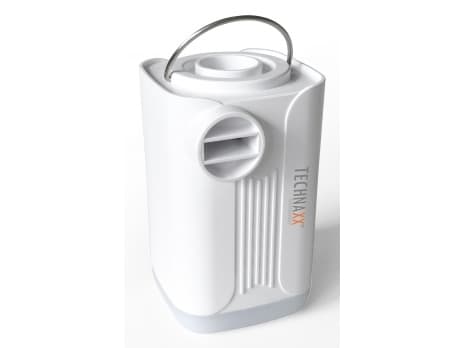 Technaxx TX-299, Gummibåt, 300 l/min, Hvit, Batteri, 3600 mAh, 30 min